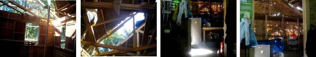 Images of tropical house roof being
        replaced