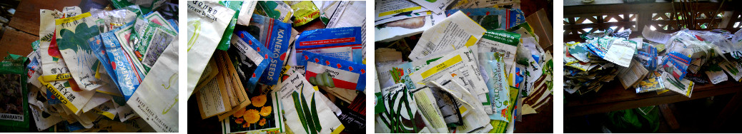 Images of empty seed packets -gfailed attempts at
        gardening