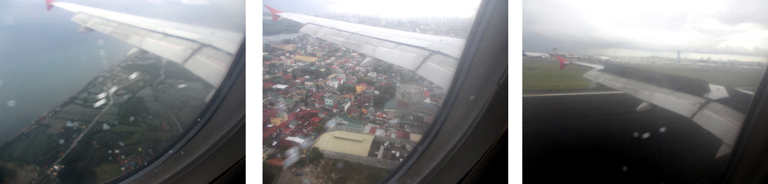 The first views of Manila from the
        airplane