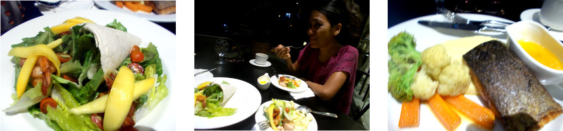 Images of dinner in B Hotel Quezon City
