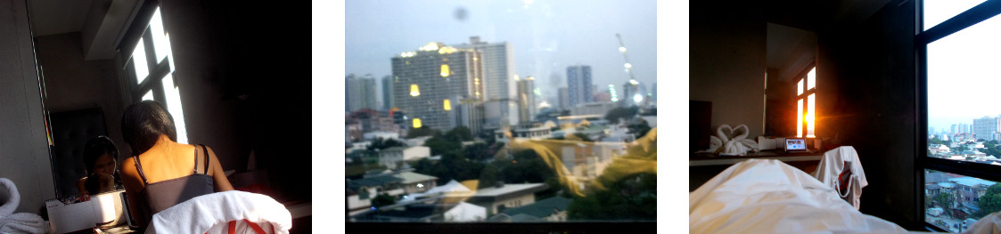 Images of morning light in Quezon City B Hotel Room