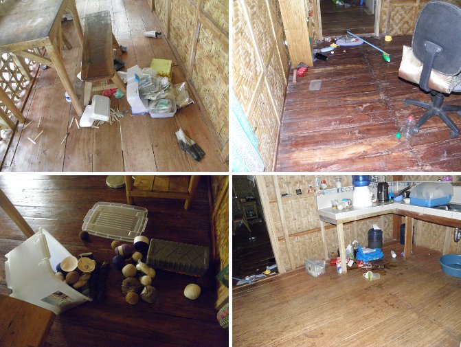images of Fallen Objects in the House
