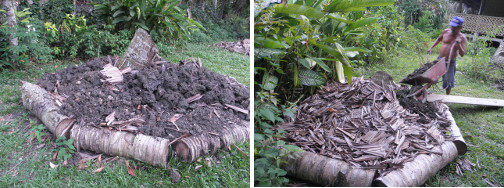 Images of soil on compost areas