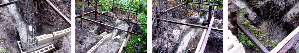 Images of construction of tropical backyard pig pen
