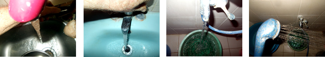 Images of tap water in tropical home