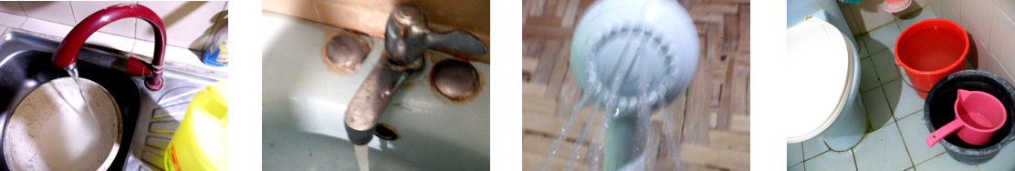 Images of tap water in tropical home