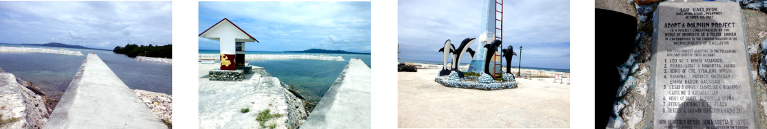 Images of land reclam,ation and dolphin project in
        Baclayon harbour area