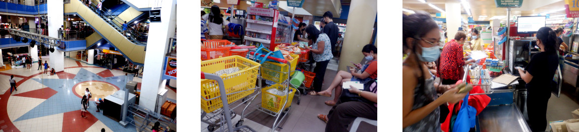 Images of shopping in supernarket in Tagbilaran after
        typhoon Rai