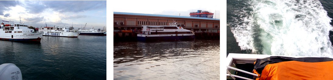 Images of high speed ferry from Cebu to Bohol