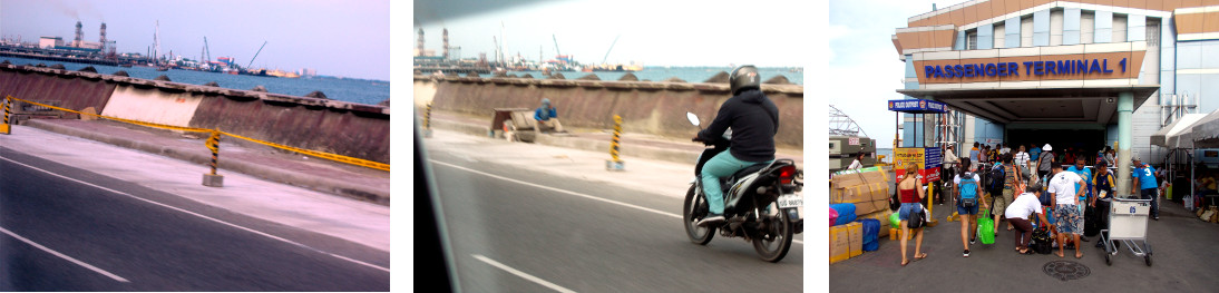 Images of taxi ride to harbour in Cebu