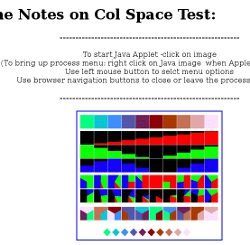 Visual link to Info on ColTest Java programme